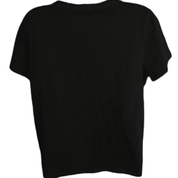 Victoria's Secret Gold Foiled Logo Short Sleeve Top - Picture 2 of 2